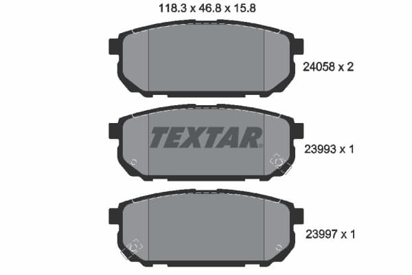 Set placute frana disc TEXTAR 2405801