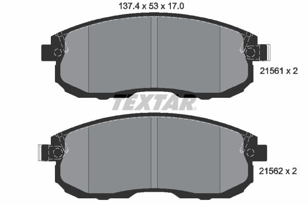 Set placute frana disc TEXTAR 2156201
