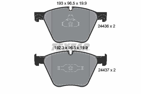 Set placute frana disc TEXTAR 2443601