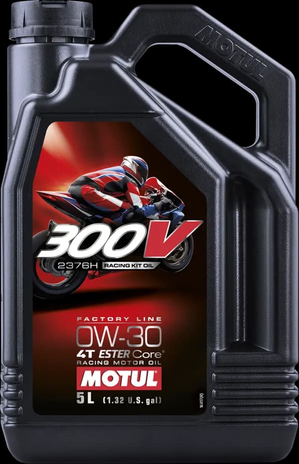 Ulei de motor MOTUL 300V ROAD RACING KIT OIL 2376H 0W-30 5L
