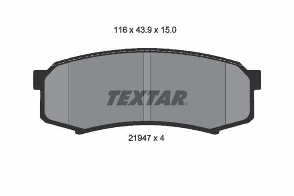 Set placute frana disc TEXTAR 2194701
