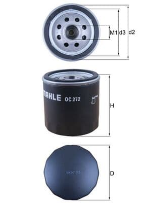 Filtru ulei MAHLE OC 272