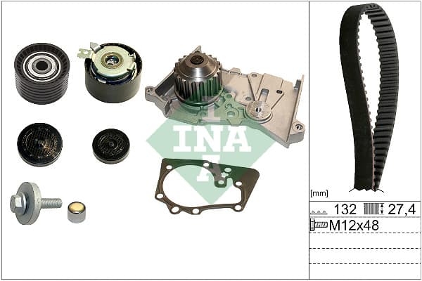 Set pompa apa + curea dintata Schaeffler INA 530 0640 30