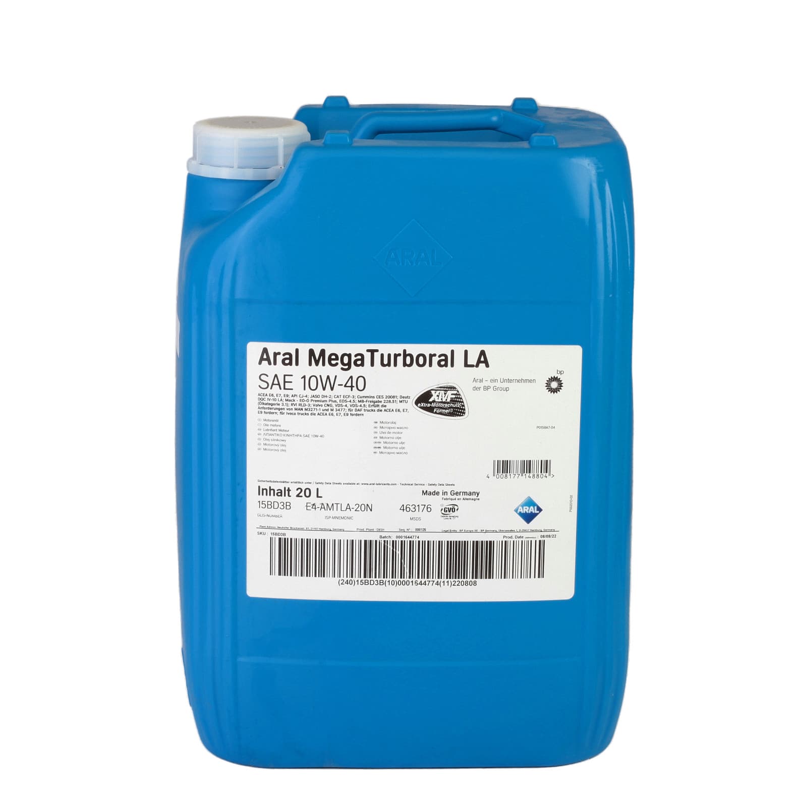 Ulei motor Aral MegaTurboral LA 10W‑40 20L