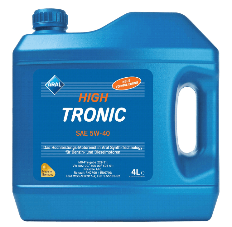 Ulei motor Aral HighTronic 5W‑40 4L
