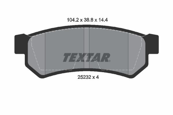 Set placute frana disc TEXTAR 2523201