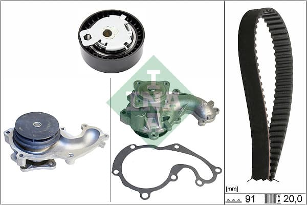 Set pompa apa + curea dintata Schaeffler INA 530 0142 30