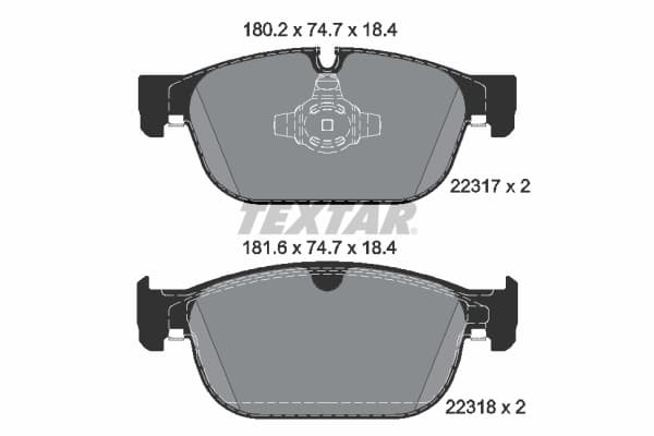 Set placute frana disc TEXTAR 2231701