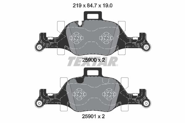 Set placute frana disc TEXTAR 2590001