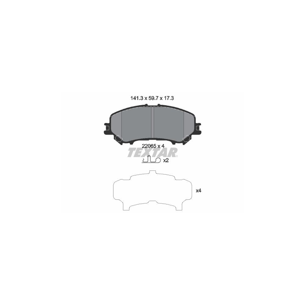Set placute frana disc TEXTAR 2206503