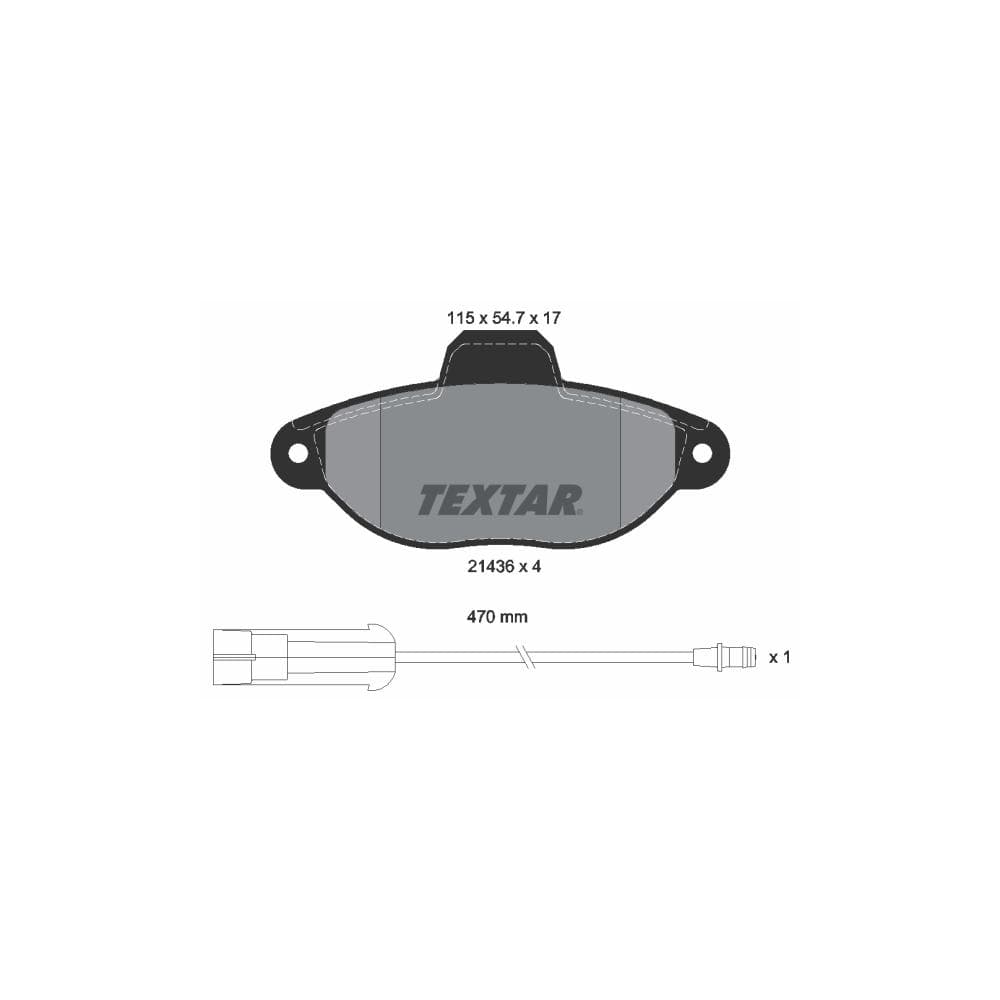 Set placute frana disc TEXTAR 2143603
