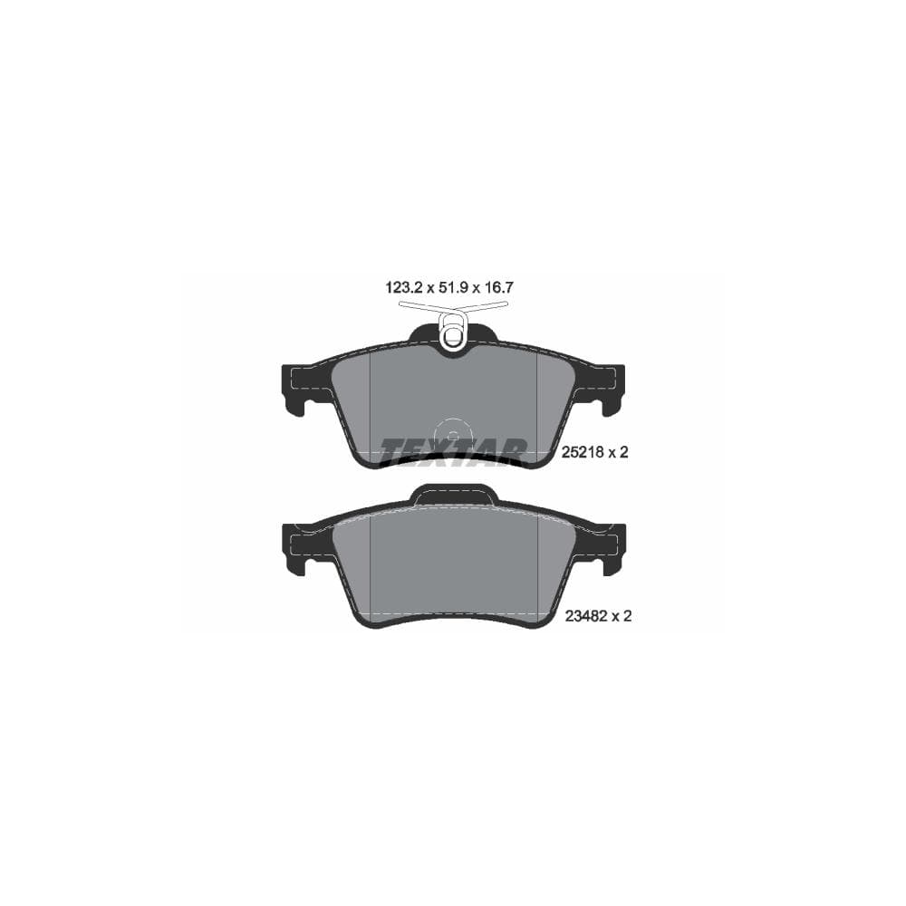 Set placute frana disc TEXTAR 2521801