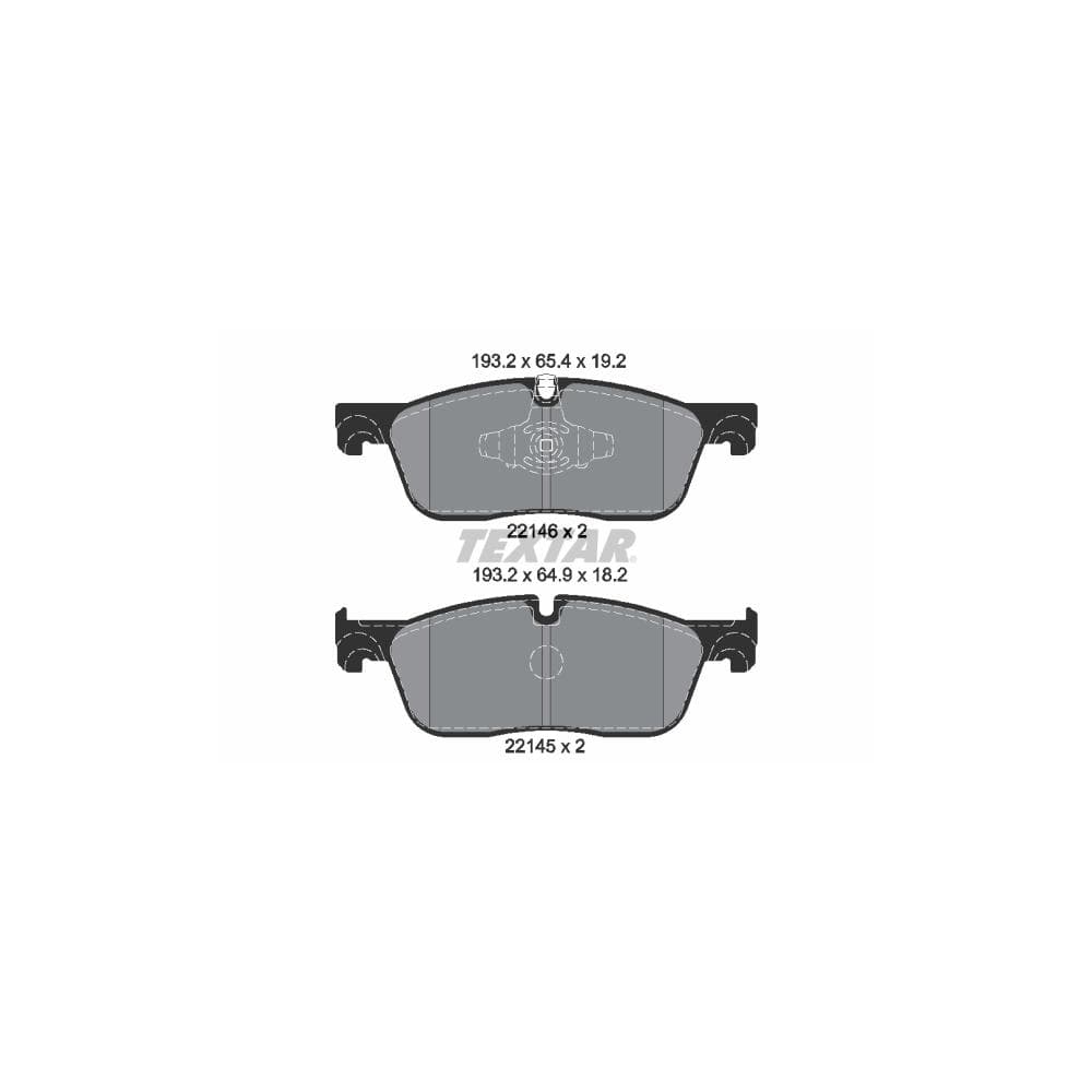 Set placute frana disc TEXTAR 2214601