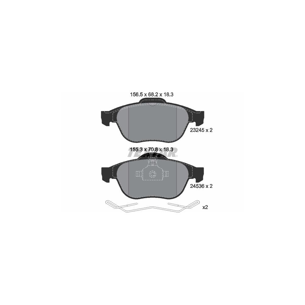 Set placute frana disc TEXTAR 2453601