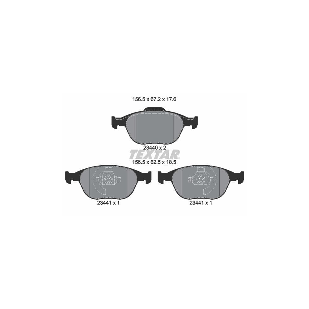 Set placute frana disc TEXTAR 2344004