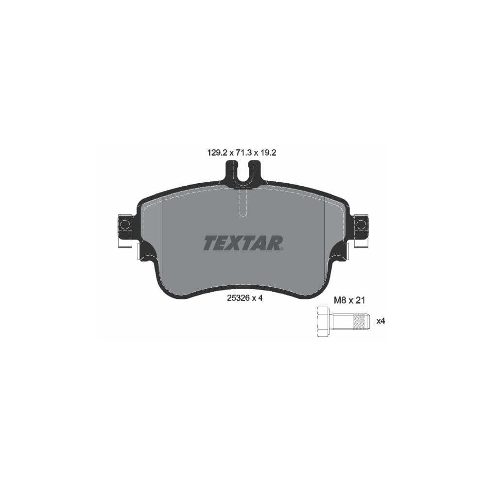 Set placute frana disc TEXTAR 2532601