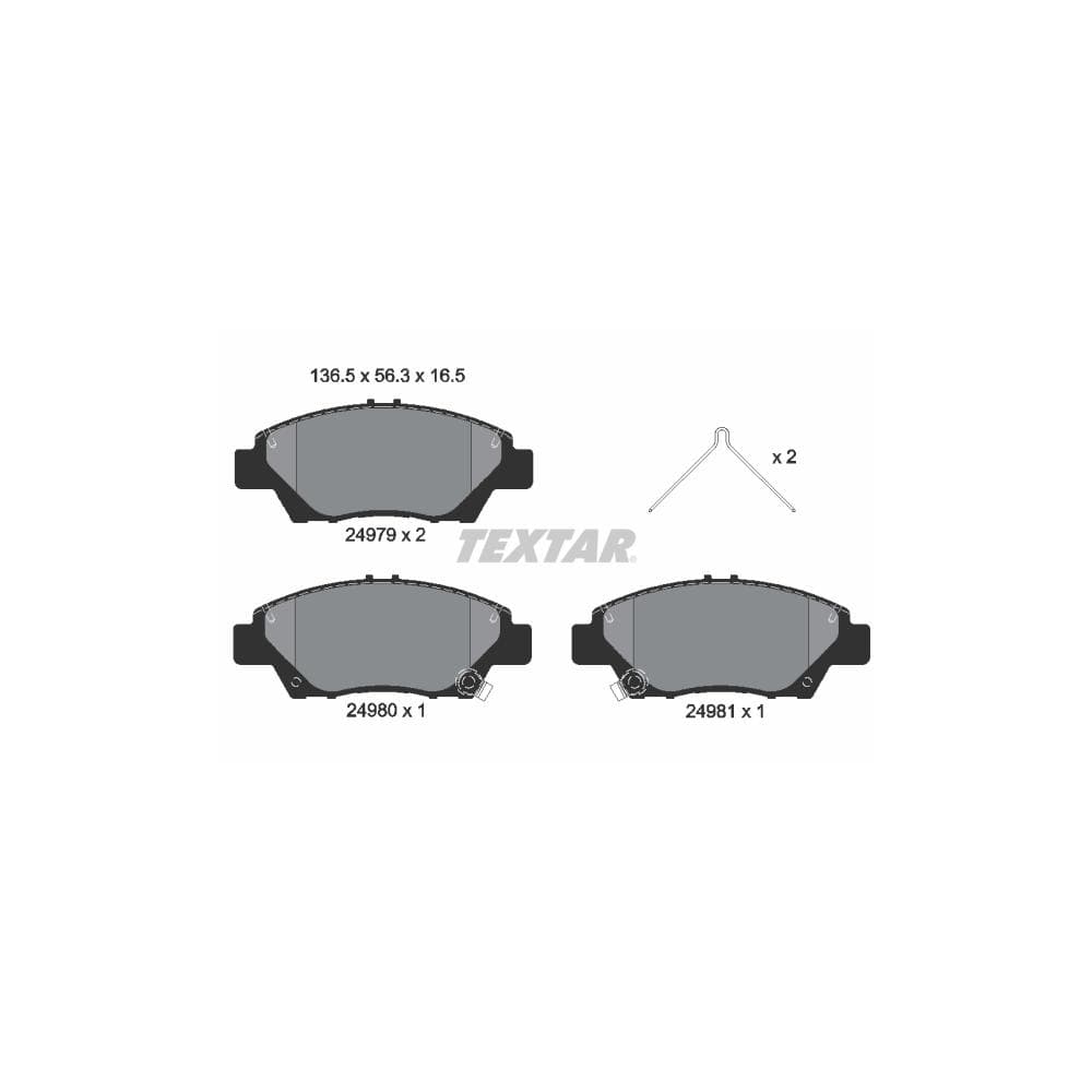 Set placute frana disc TEXTAR 2497901
