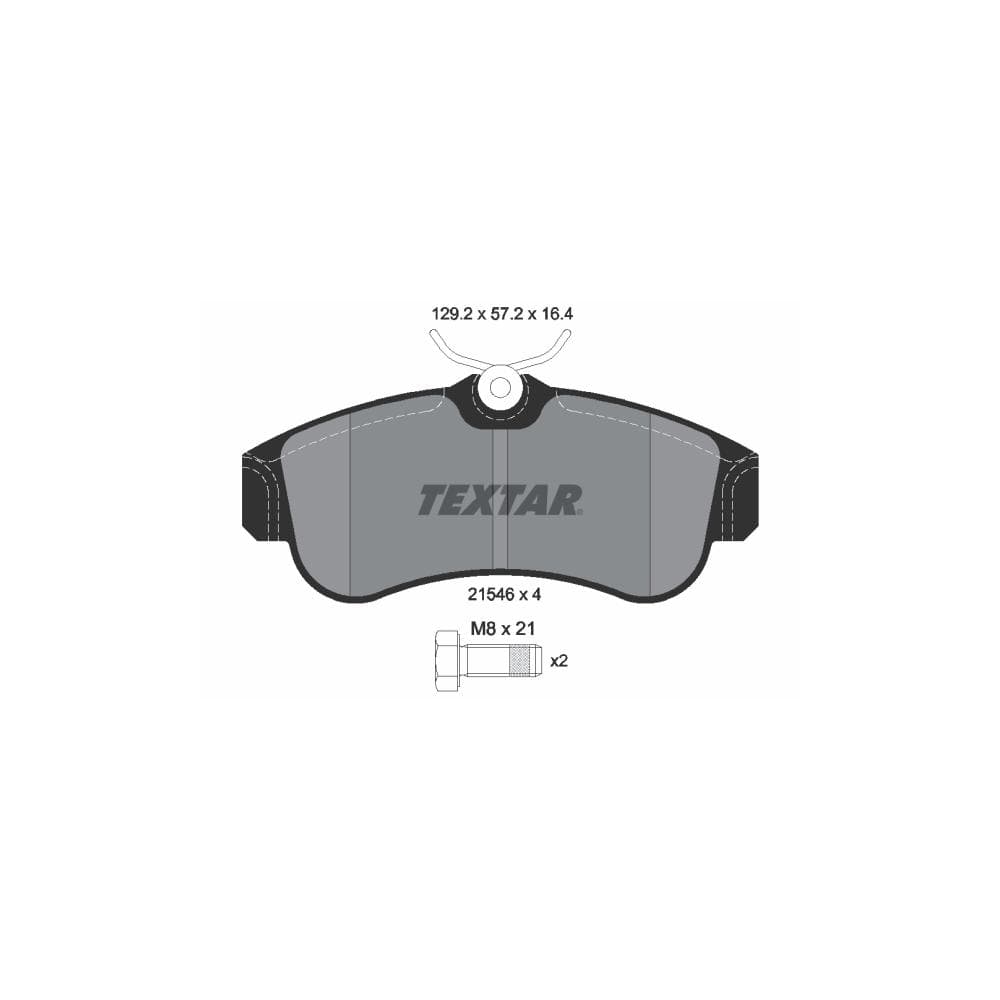 Set placute frana disc TEXTAR 2154601