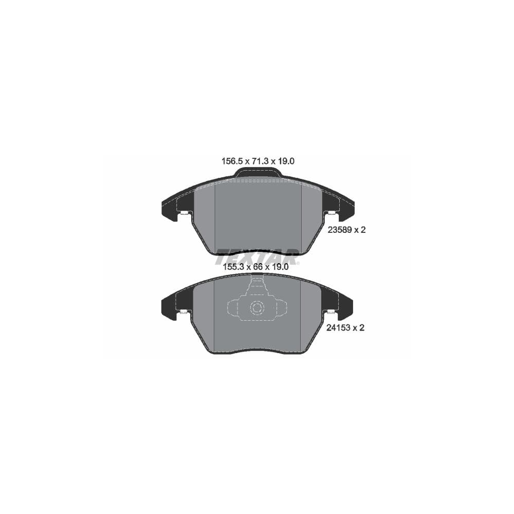 Set placute frana disc TEXTAR 2358901