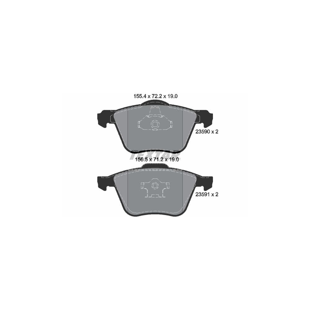 Set placute frana disc TEXTAR 2359001