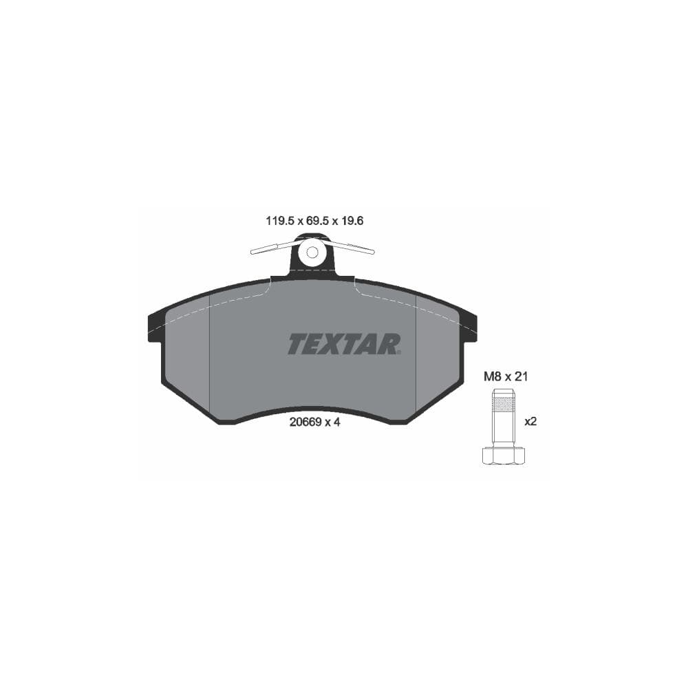Set placute frana disc TEXTAR 2066921
