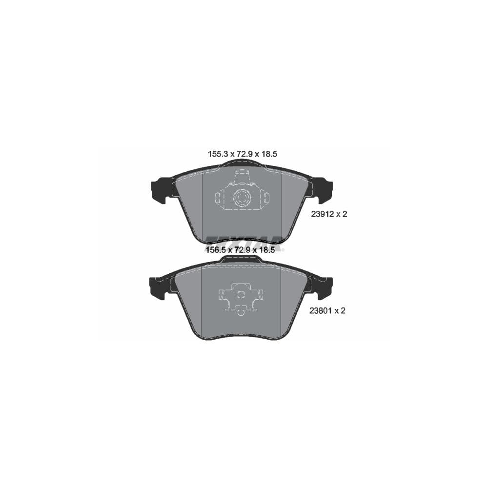 Set placute frana disc TEXTAR 2391201