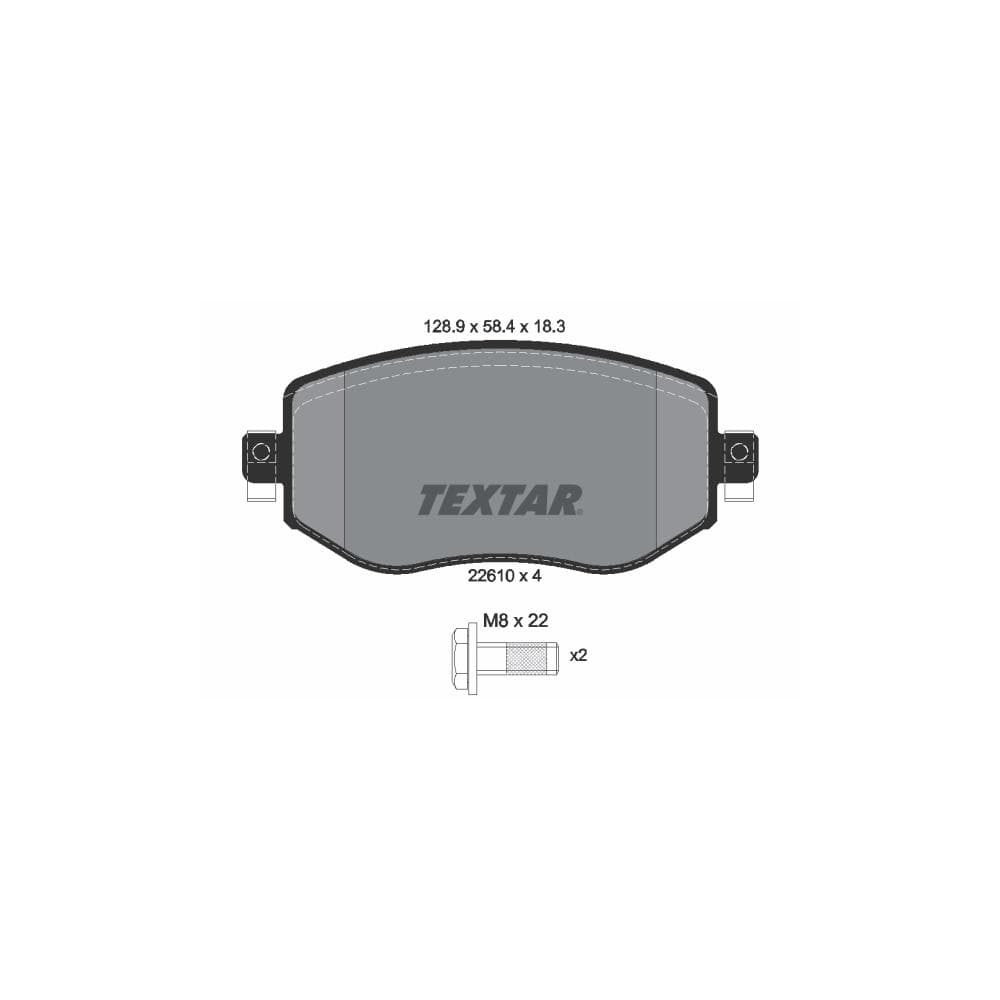 Set placute frana disc TEXTAR 2261001