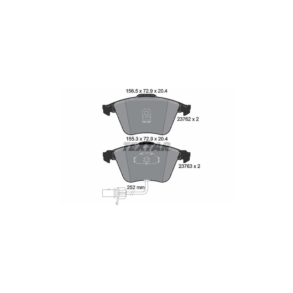 Set placute frana disc TEXTAR 2376201