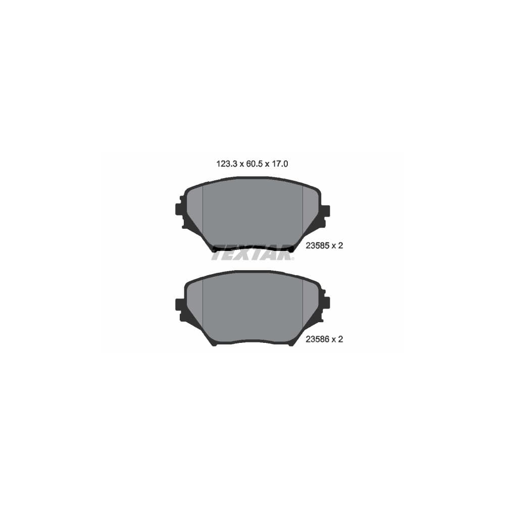 Set placute frana disc TEXTAR 2358501