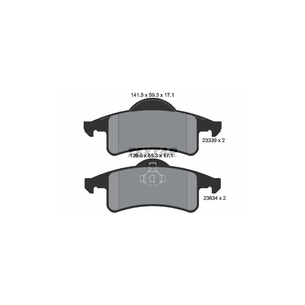 Set placute frana disc TEXTAR 2333901