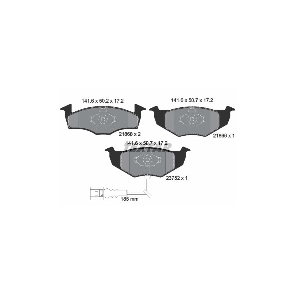 Set placute frana disc TEXTAR 2186801