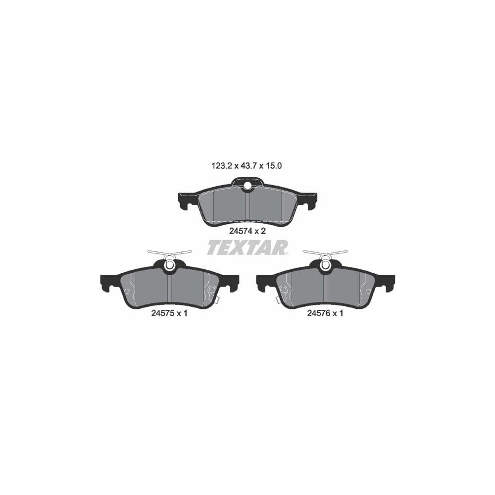Set placute frana disc TEXTAR 2457401
