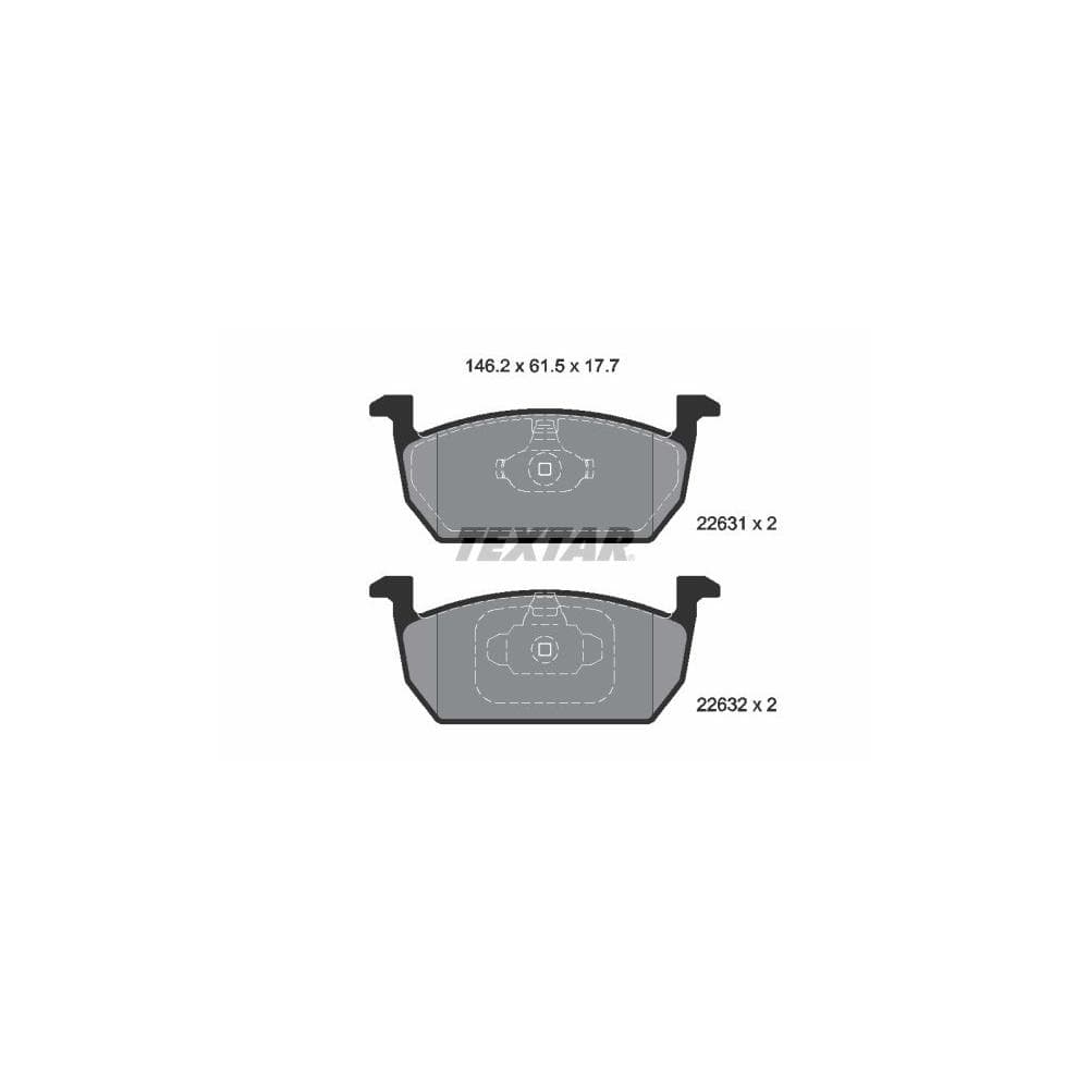 Set placute frana disc TEXTAR 2263101