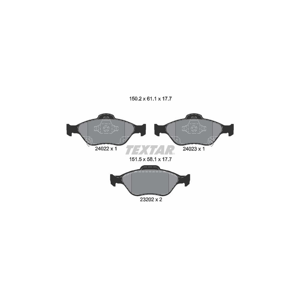Set placute frana disc TEXTAR 2402201