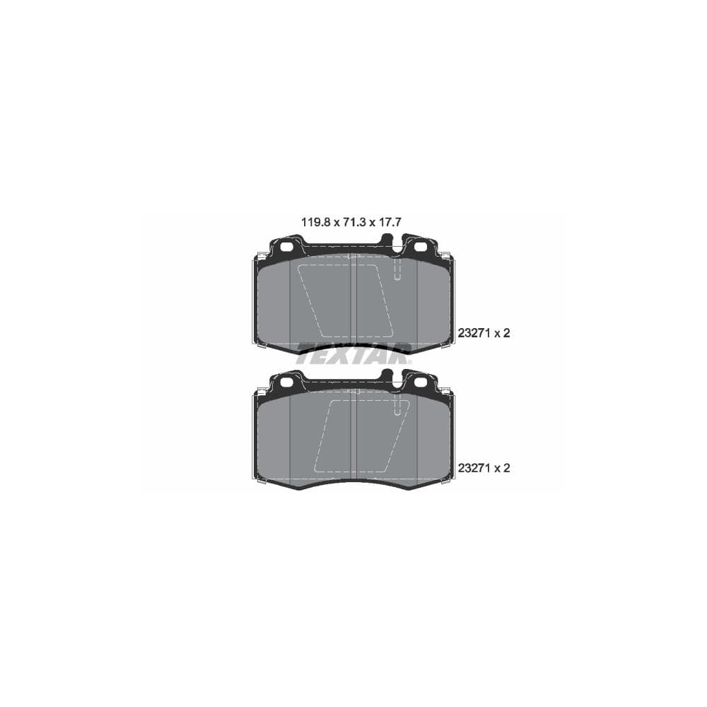 Set placute frana disc TEXTAR 2327102