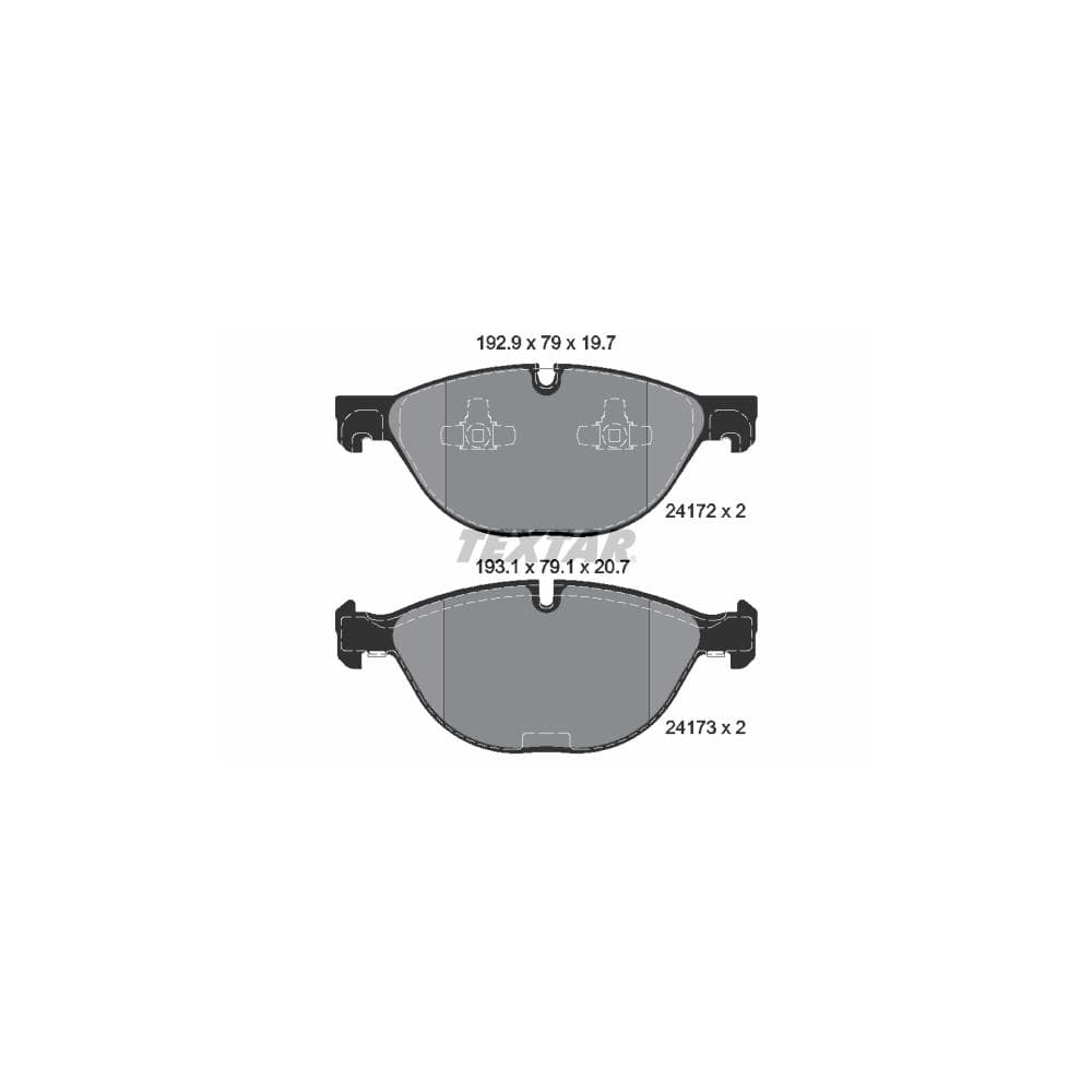 Set placute frana disc TEXTAR 2417201