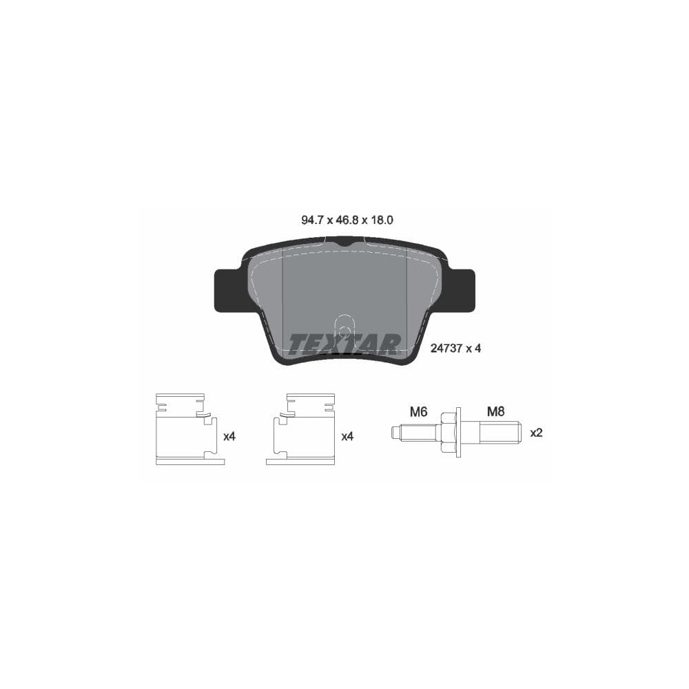 Set placute frana disc TEXTAR 2473701