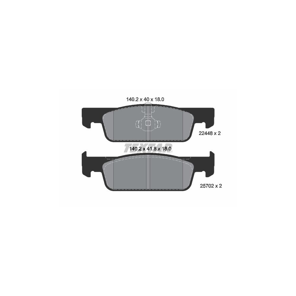 Set placute frana disc TEXTAR 2244801