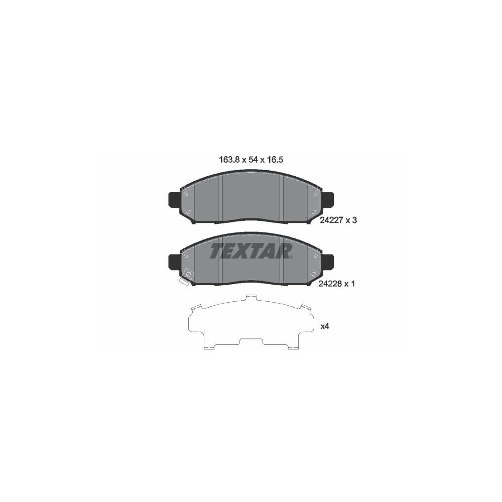 Set placute frana disc TEXTAR 2422701