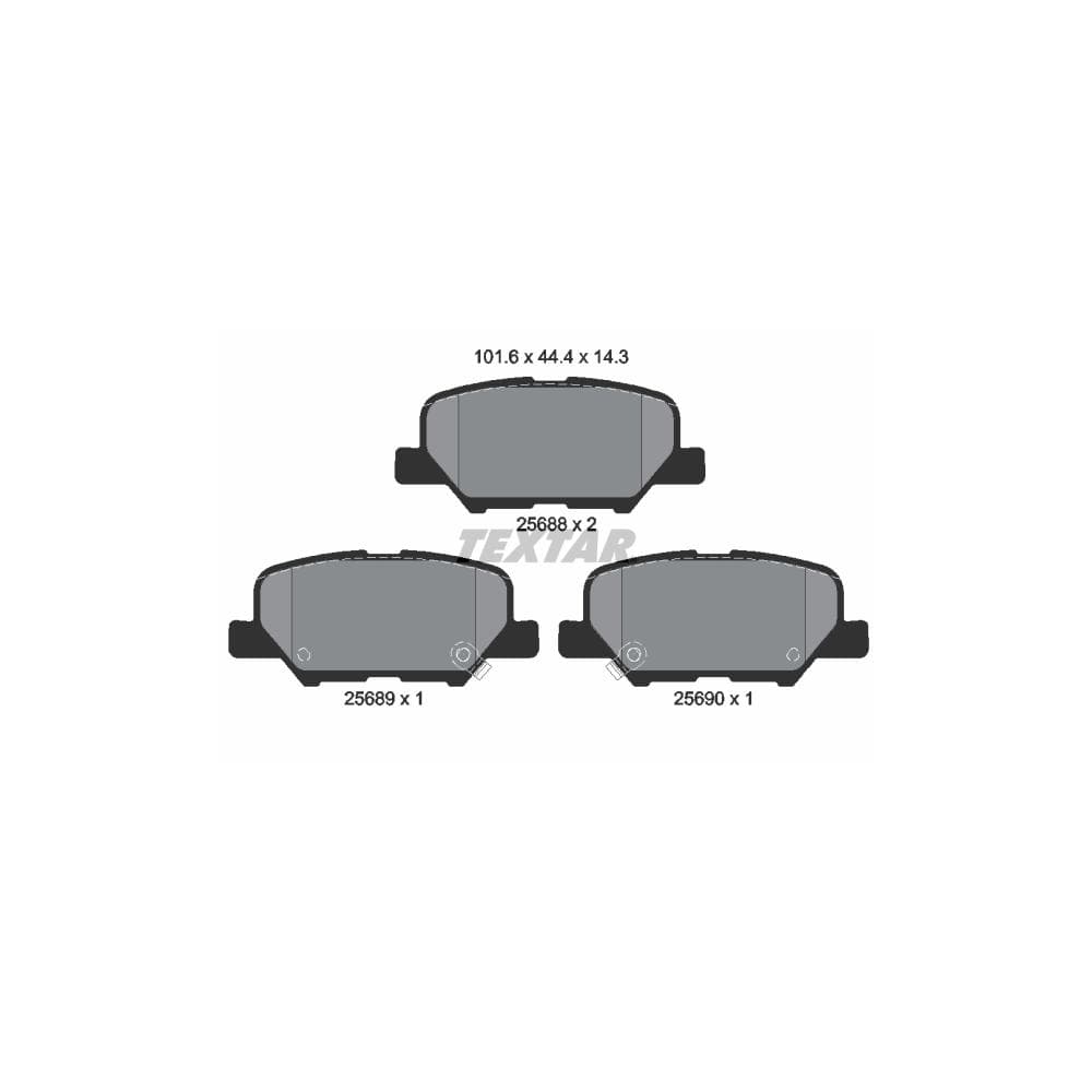 Set placute frana disc TEXTAR 2568801
