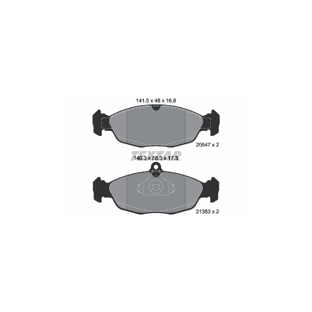Set placute frana disc TEXTAR 2054701