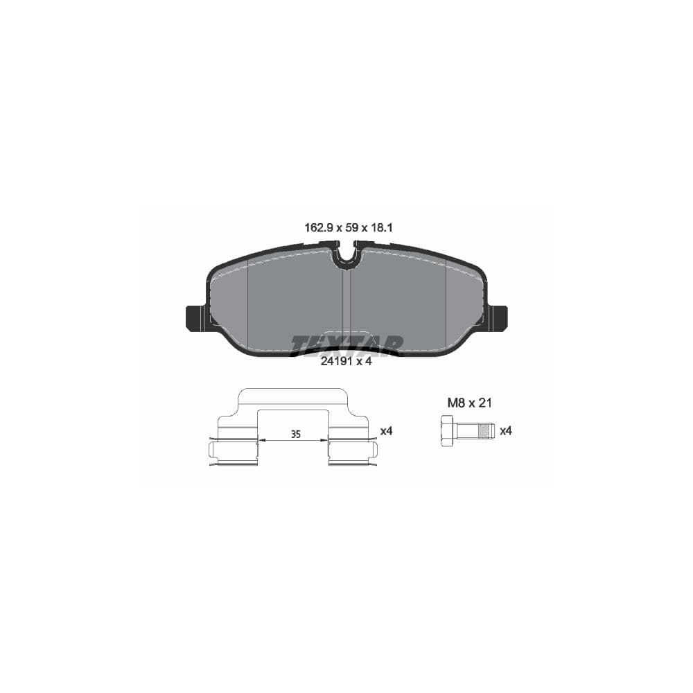 Set placute frana disc TEXTAR 2419101