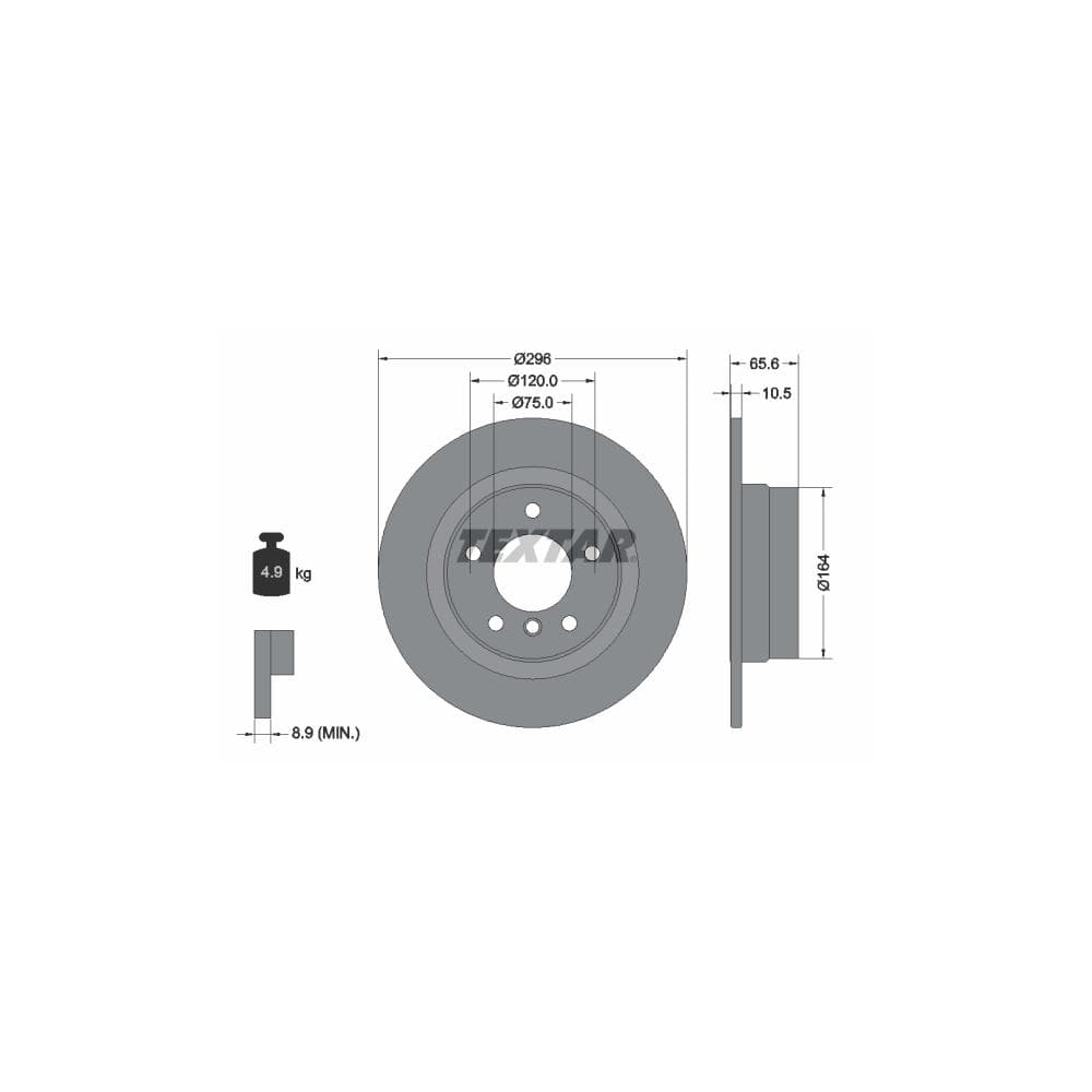 Disc frana TEXTAR 92133103