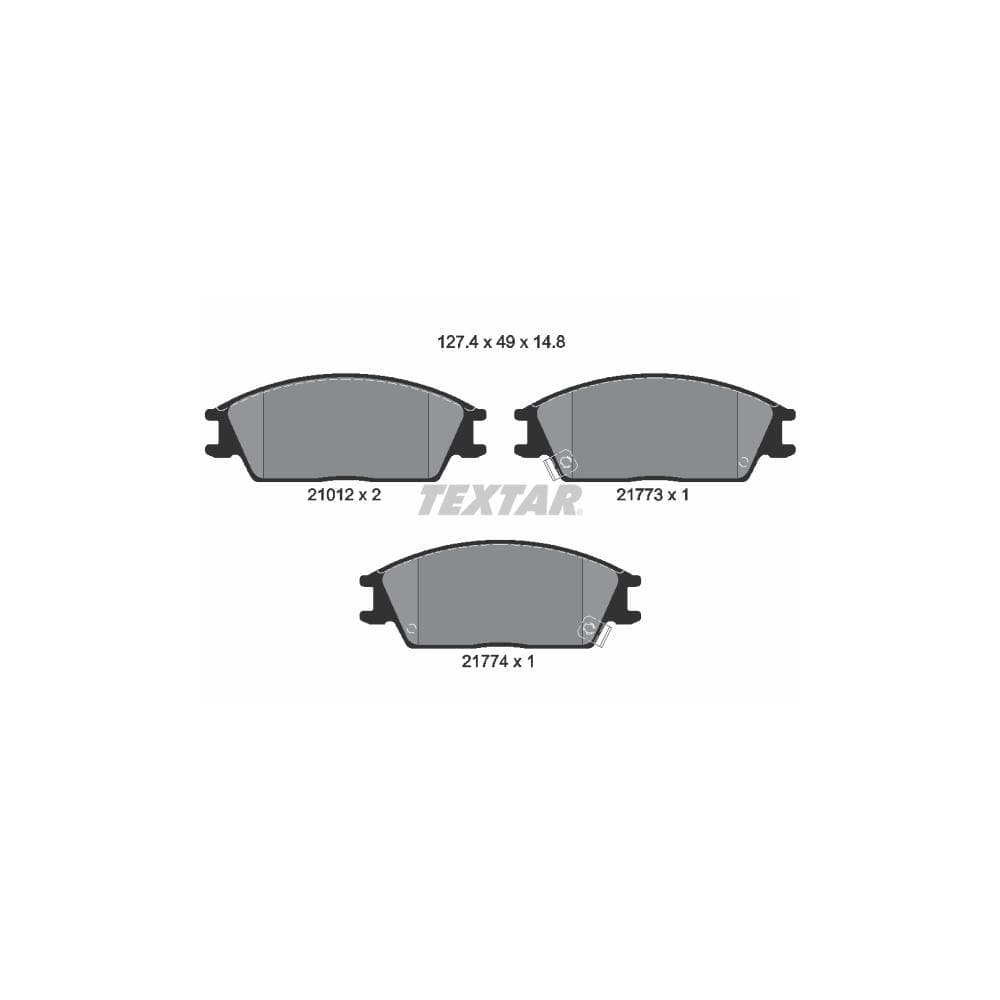 Set placute frana disc TEXTAR 2101202