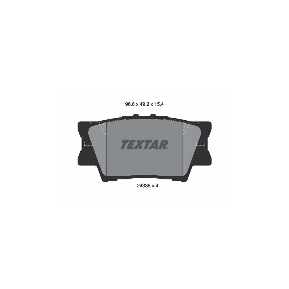 Set placute frana disc TEXTAR 2433801