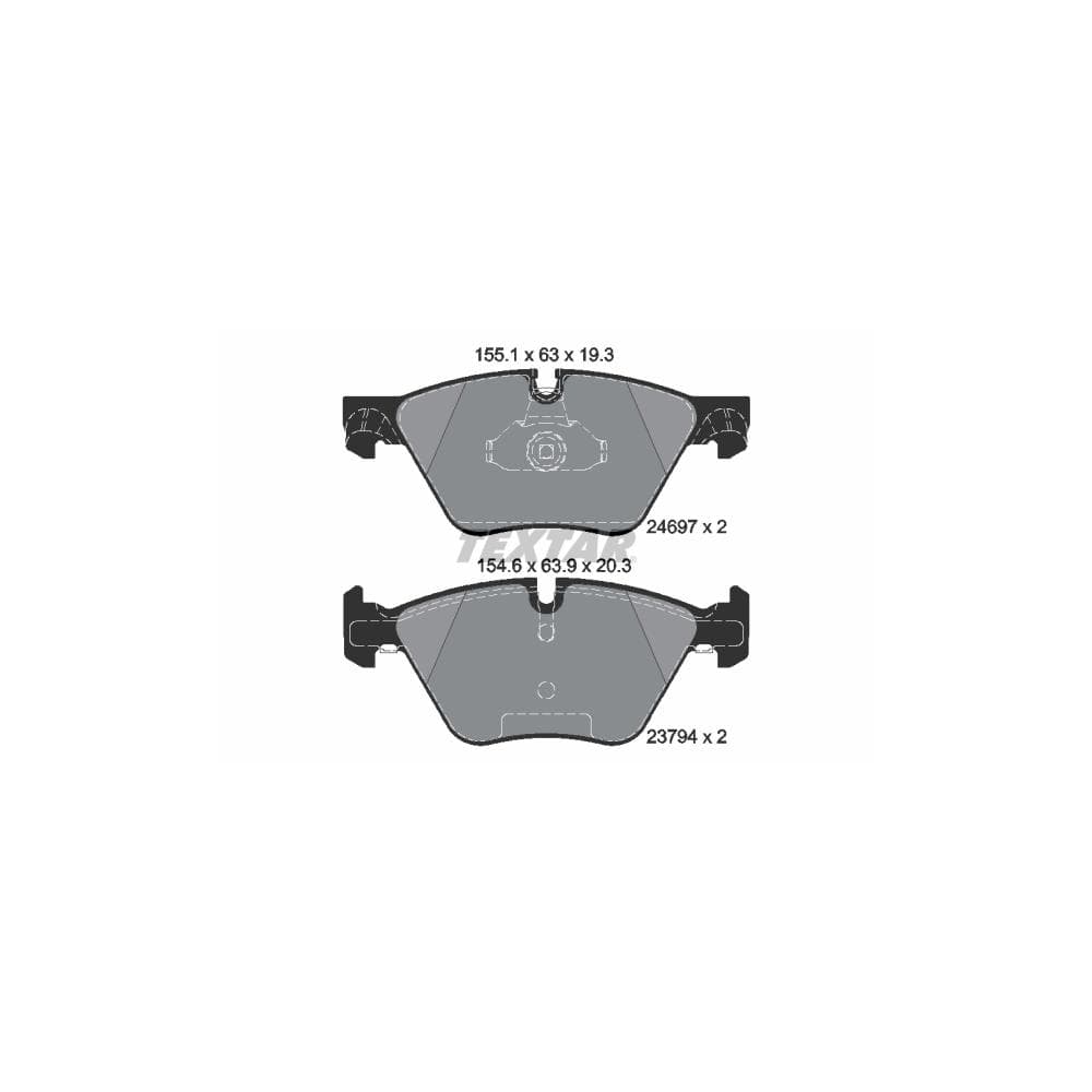 Set placute frana disc TEXTAR 2469701