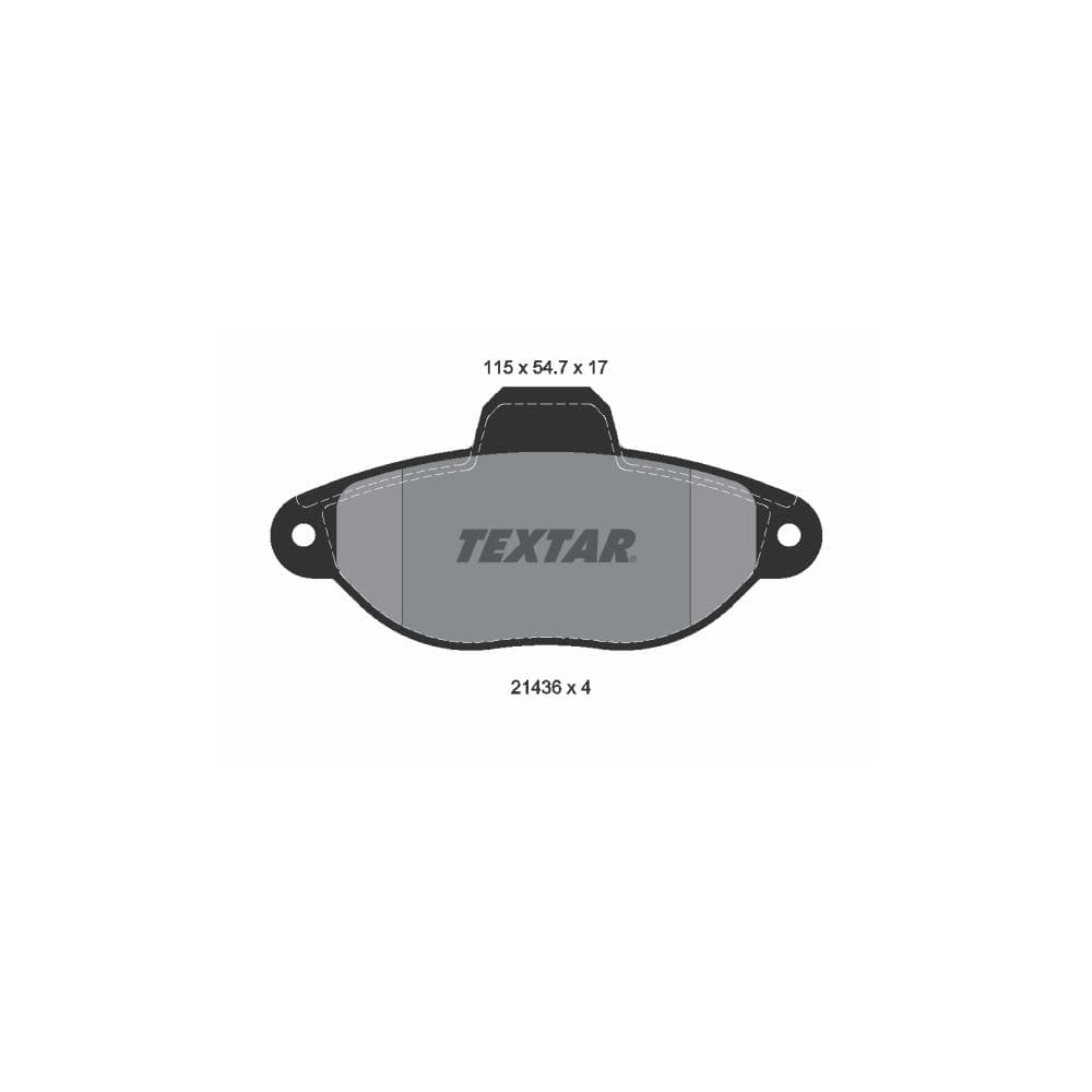 Set placute frana disc TEXTAR 2143602