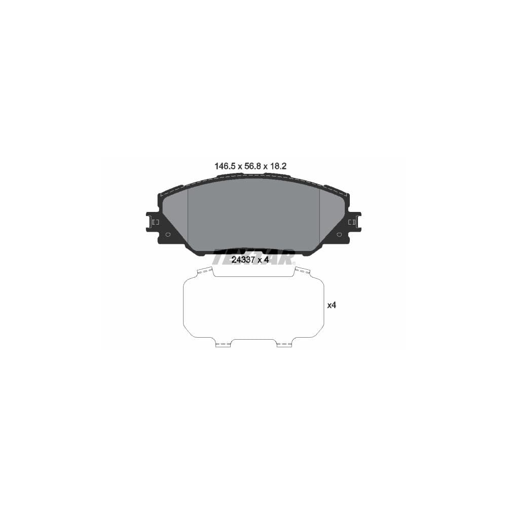 Set placute frana disc TEXTAR 2433701