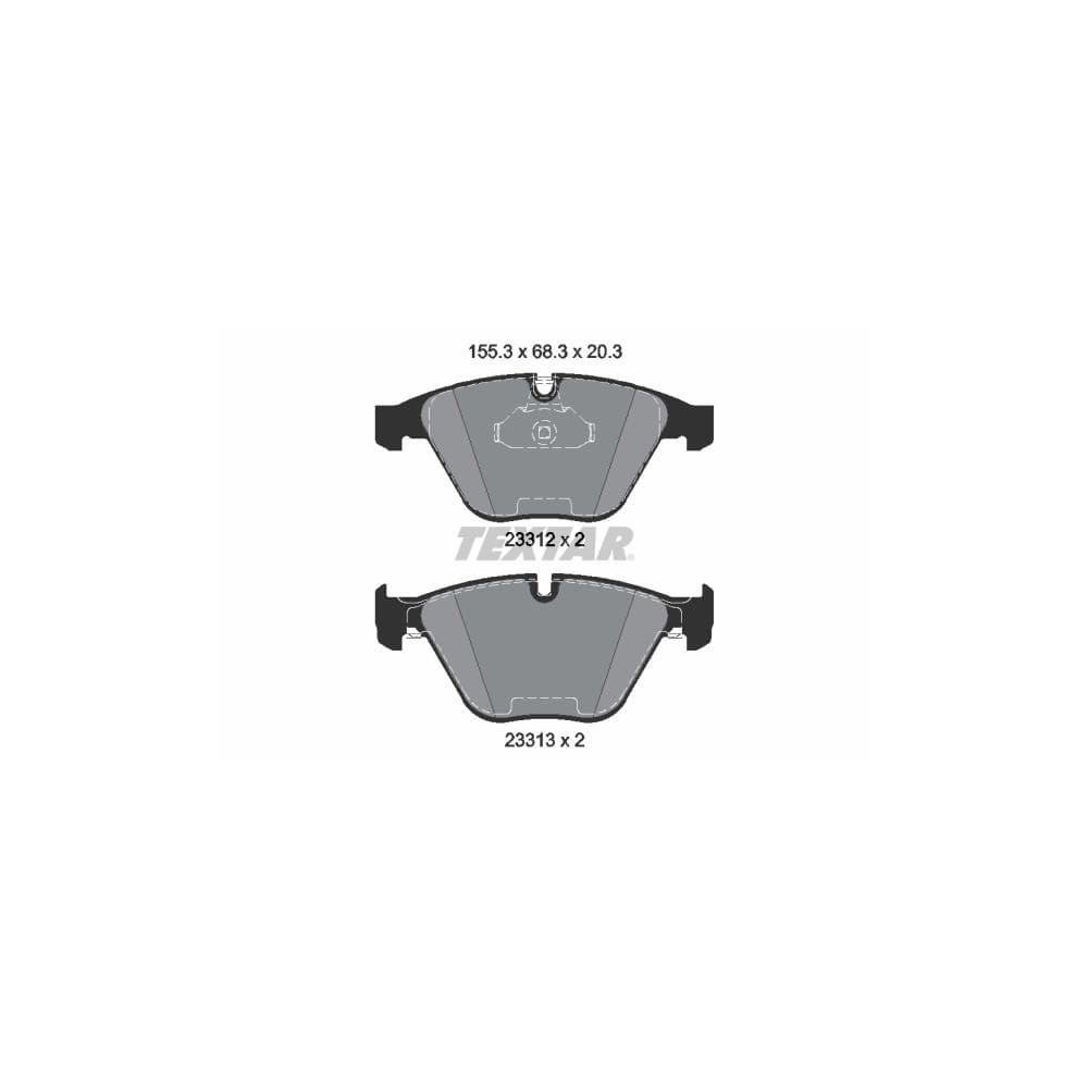 Set placute frana disc TEXTAR 2331211