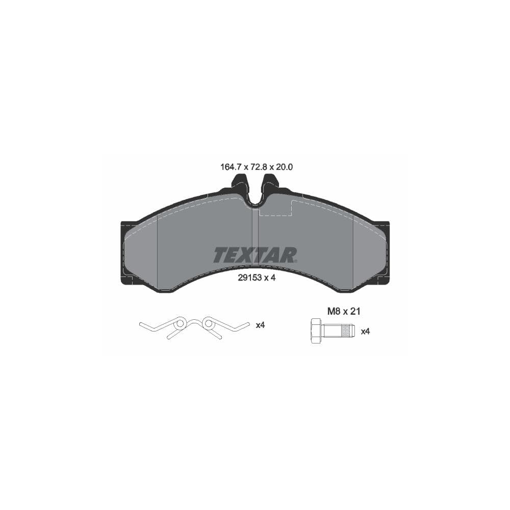 Set placute frana disc TEXTAR 2915301